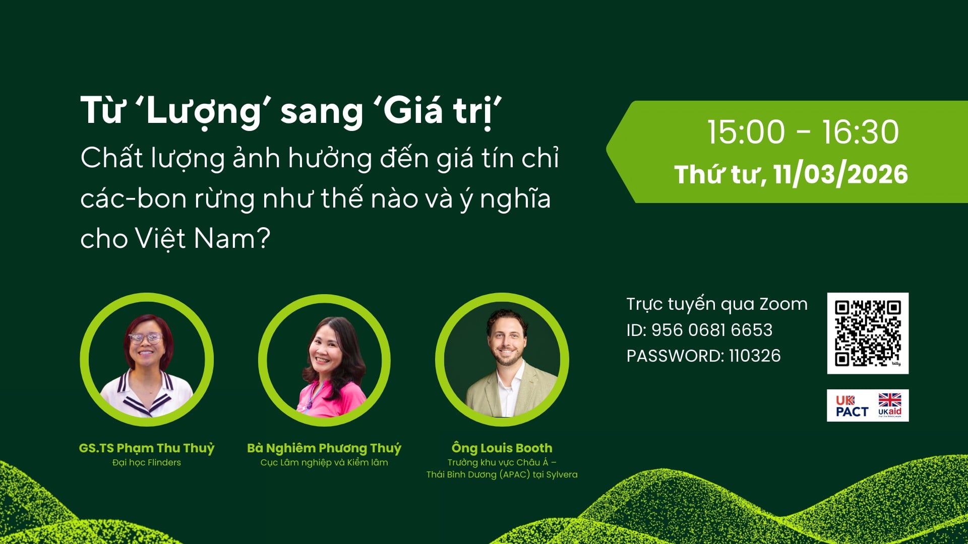 Từ ‘Lượng’ sang ‘Giá trị’: Chất lượng ảnh hưởng đến giá tín chỉ các-bon rừng như thế nào và ý nghĩa cho Việt Nam?