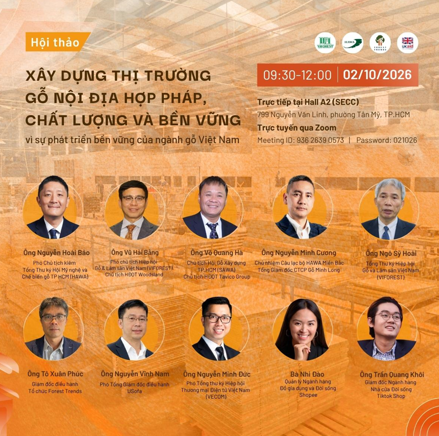 Hội thảo: Xây dựng thị trường gỗ nội địa  hợp pháp, chất lượng và bền vững