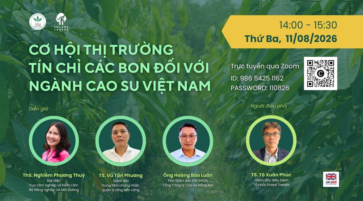 Cơ hội thị trường tín chỉ các-bon đối với ngành cao su Việt Nam