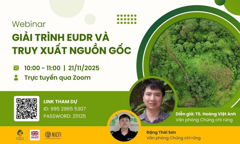 Webinar: Giải trình EUDR và truy xuất nguồn gốc